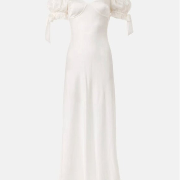 Selkie Poet Slip Dress in Ivory - Picture 2 of 5